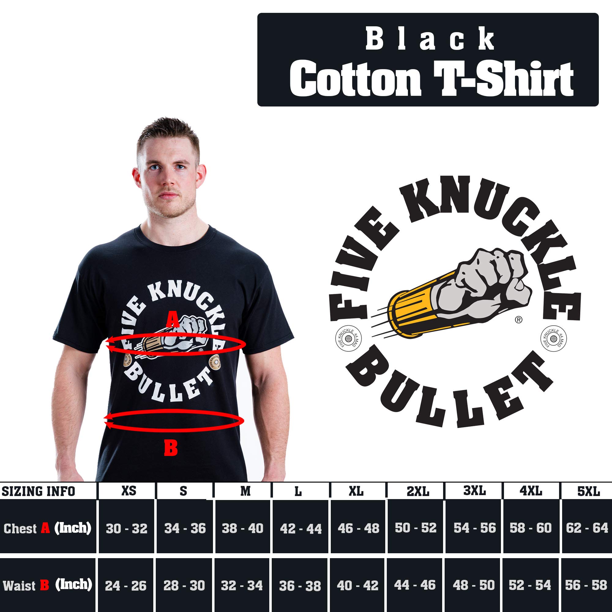 Original 44 MAG Logo T-Shirt - Heavyweight 100% Cotton Unisex Tee for Men & Women - Perfect for UFC MMA Boxing Fans, Gym Workouts & Streetwear Fashion