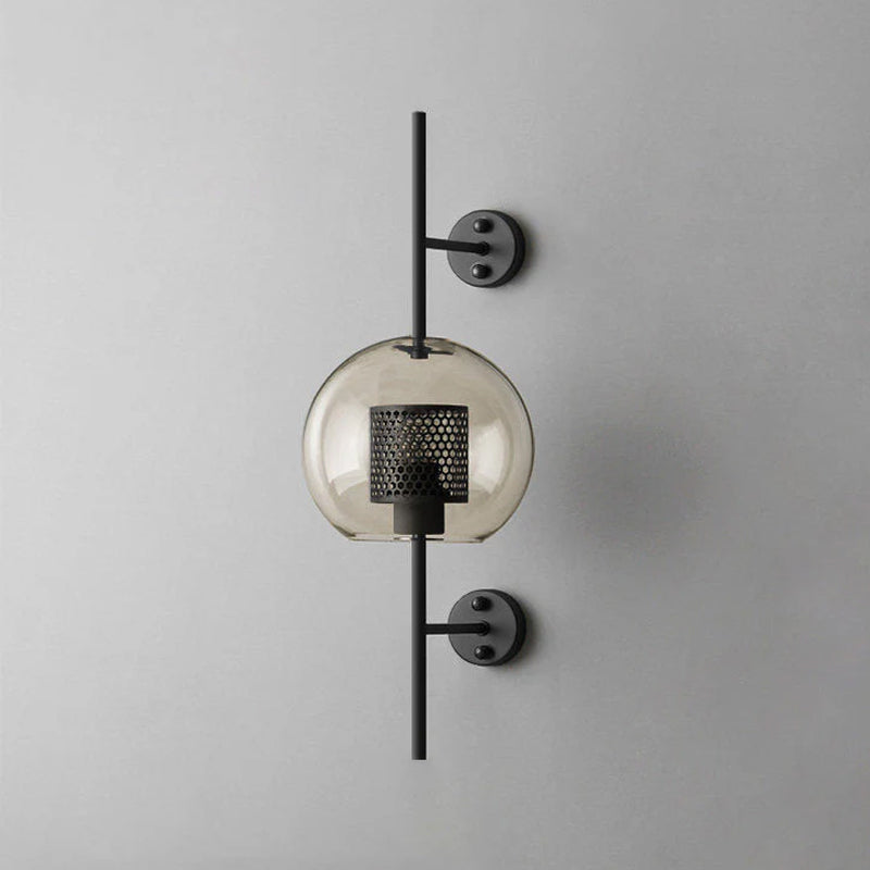 Chiswick Glass Wall Lamp - Modern LED Sconce Light for Living Room, Bedroom, and Hallway - Elegant Home Decor Lighting Fixture
