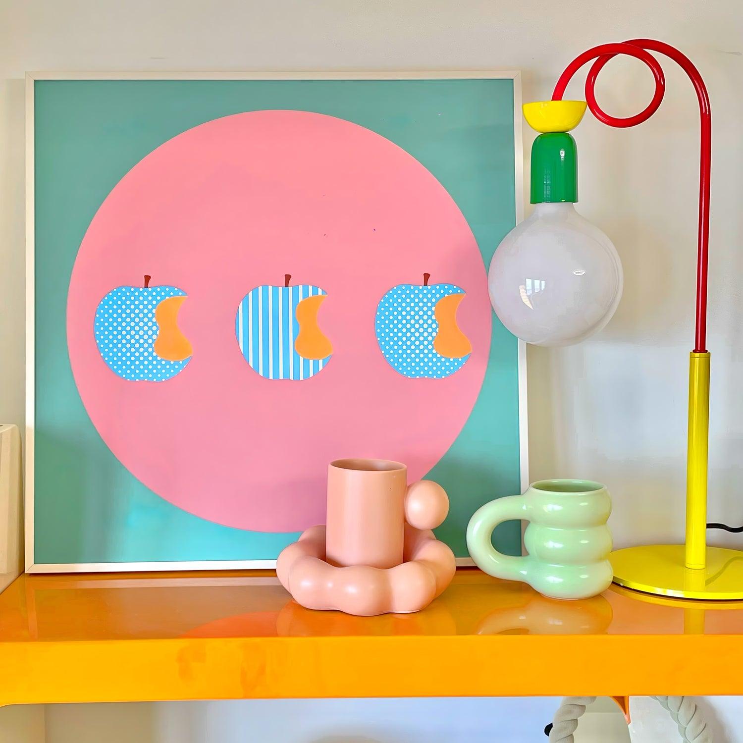 Circulo Play Table Lamp - Modern LED Night Light for Kids Bedroom, Nursery & Playroom - Soft Glow for Reading & Sleep Time