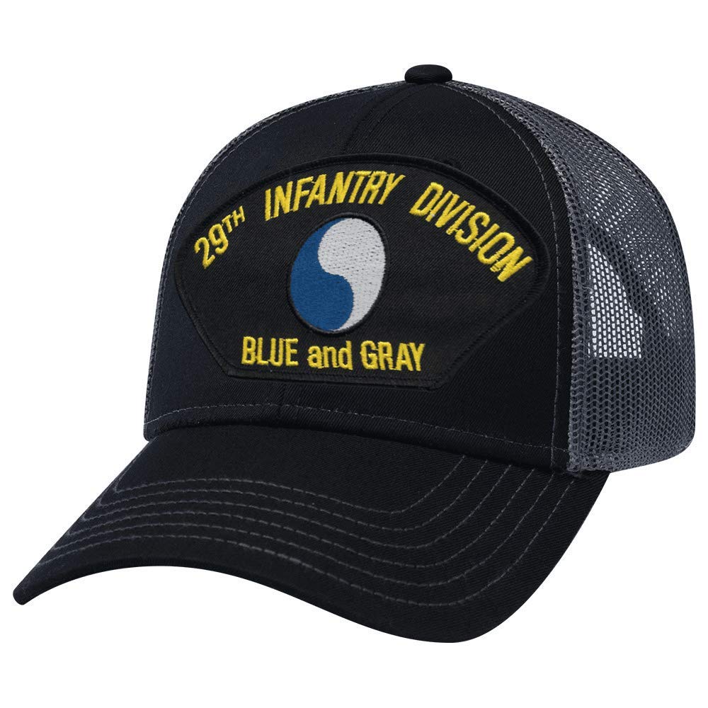 29th Infantry Division Mesh Back Baseball Cap - Military Style Adjustable Hat for Men & Women - Perfect for Outdoor Activities, Sports, and Casual Wear