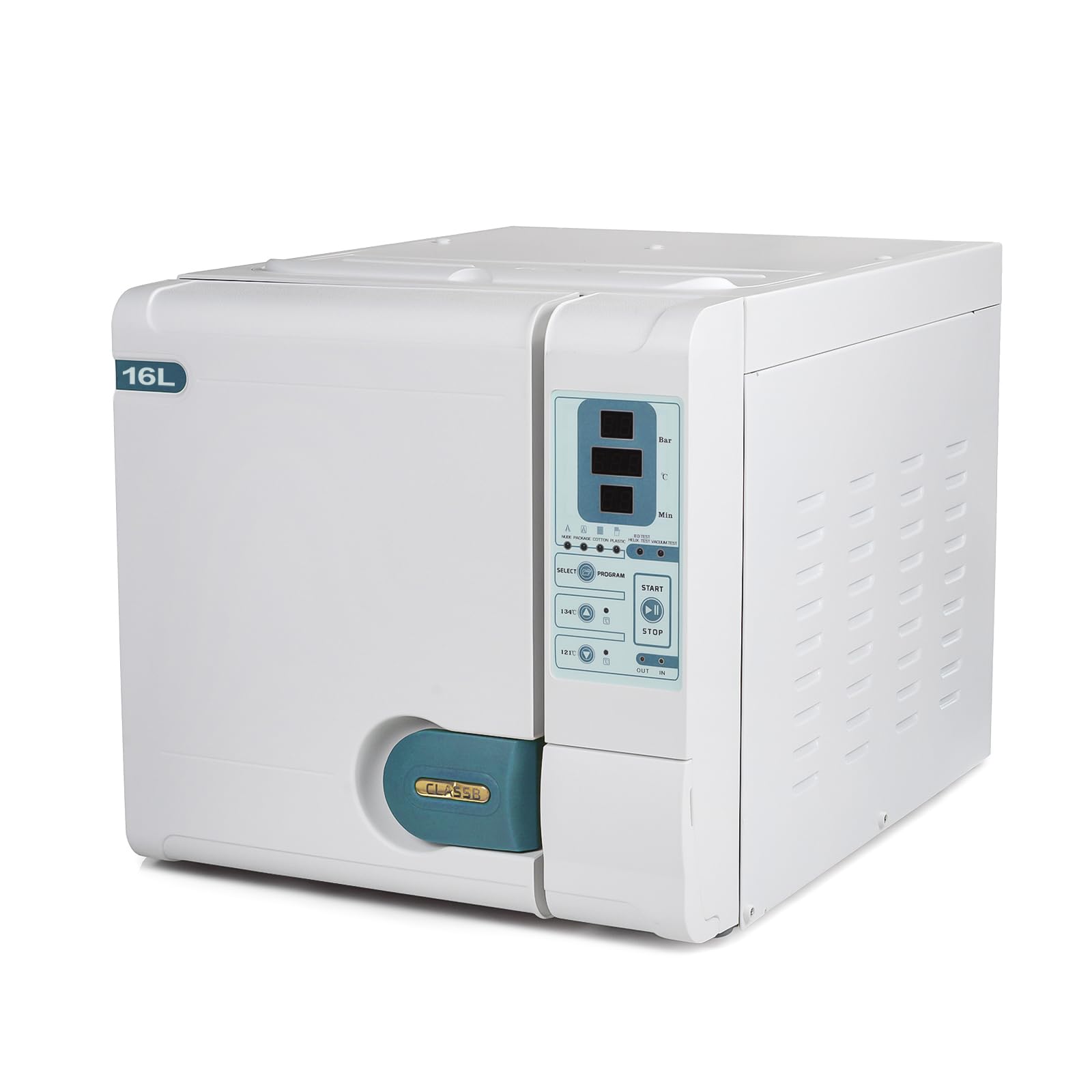 16L Digital Display Class B Autoclave Vacuum Steam Sterilizer - High Temperature Tabletop Lab Equipment for Dental, Medical & Tattoo Tools (JY-16) - Perfect for Clinics, Laboratories & Beauty Salons
