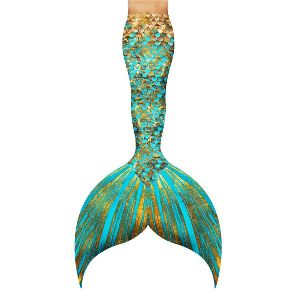 Mermaid Tail Swimsuits for Girls - Customized Mermaid Tails for Swimming | Best Birthday Gifts for Kids | Perfect for Pool Parties, Beach Vacations & Underwater Photography (Style R, Tailored Size)