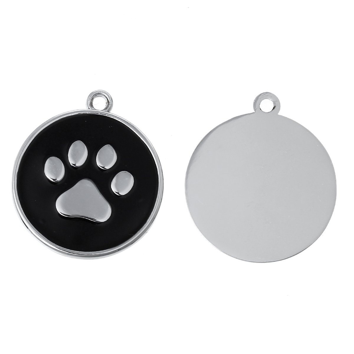Sparkling Dog Paw Print Charm Pendant Necklace for Women - Perfect for Pet Lovers, Gift Giving & Everyday Wear