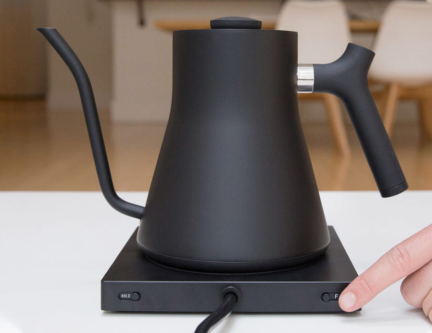 Premium Stagg EKG Electric Gooseneck Kettle - Matte Black Finish - Precision Pour-over Coffee & Tea Brewer - Perfect for Home Baristas & Tea Enthusiasts