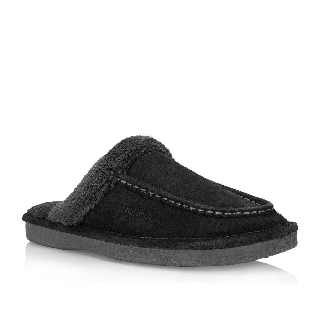Men's Comfortable Black House Slippers - Soft Indoor/Outdoor Slides for Relaxation at Home, Lounging & Quick Errands