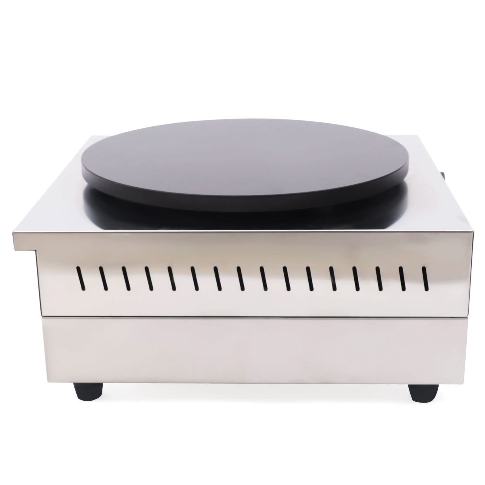 110V Electric Crepe Maker - Adjustable Temperature Nonstick 40cm Pancake Griddle with Single Hotplate - Perfect for Making Crepes, Pancakes, Tortillas & More - Ideal for Home Kitchen, Breakfast, Brunch & Dessert Making