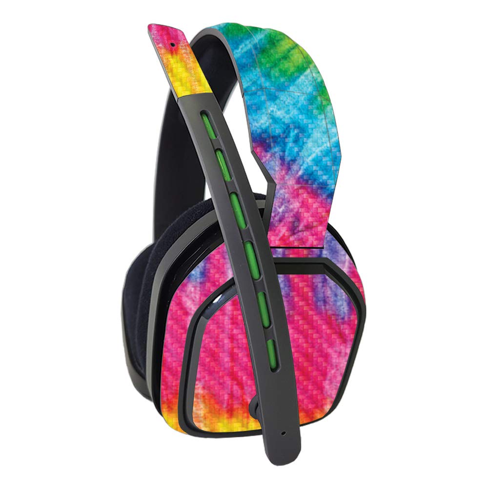 Premium Carbon Fiber Skin for Astro A10 Headset - Tie Dye 2 Design | Protective & Durable Textured Finish | Easy to Apply & Remove | Made in USA | Perfect for Gaming, Streaming & Travel Protection