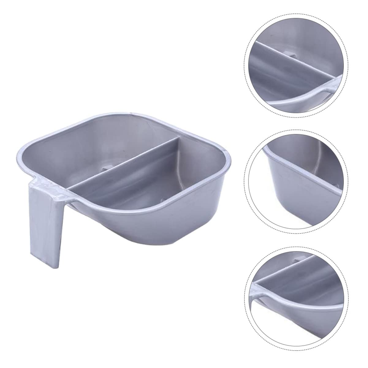 LALAFINA 1 Piece Professional Double Hair Mixing Bowl for Salon Hair Dyeing - Durable Hair Coloring Container with Easy Clean Feature - Perfect for At-Home & Salon Hair Coloring Treatments