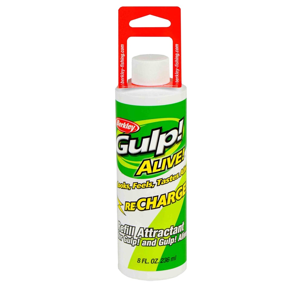 Berkely Gulp Alive Recharge Juice 8oz (236ml) - Fresh Scent Fishing Bait Attractant for Bass, Trout & Walleye - Ideal for Freshwater & Saltwater Fishing Trips