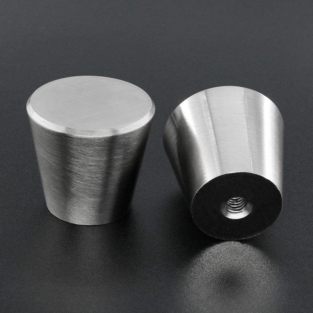 15 Pack Brushed Nickel Cabinet Knobs - Silver Dresser Drawer Pulls - Kitchen Cabinet Hardware for Home & Office Furniture (Ideal for Cabinets, Drawers, Dressers & DIY Projects)