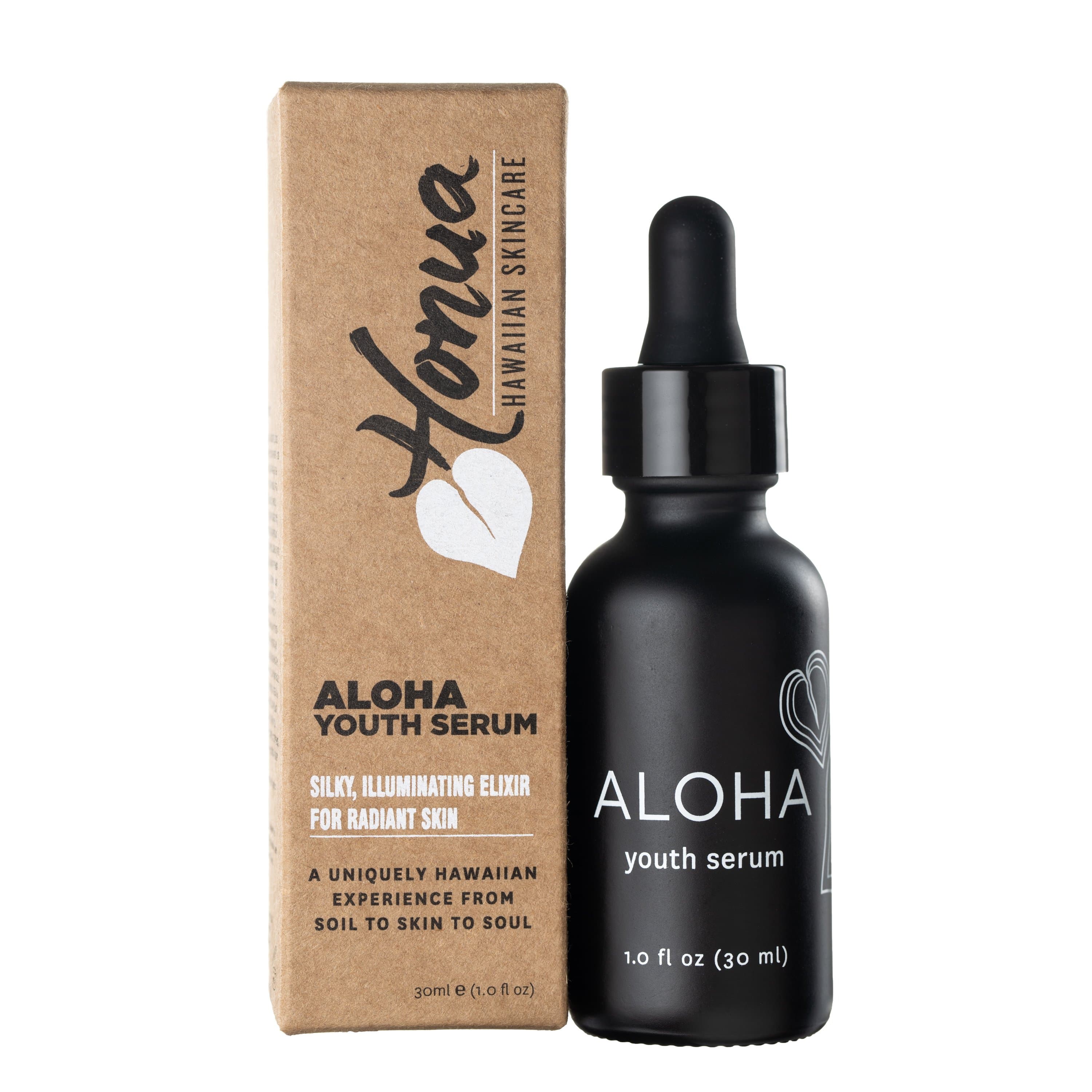 Aloha Youth Serum - Anti-Aging Face Serum with Hyaluronic Acid & Vitamin C for Glowing Skin | Day & Night Moisturizer for Women & Men | Perfect for Daily Skincare Routine & Travel