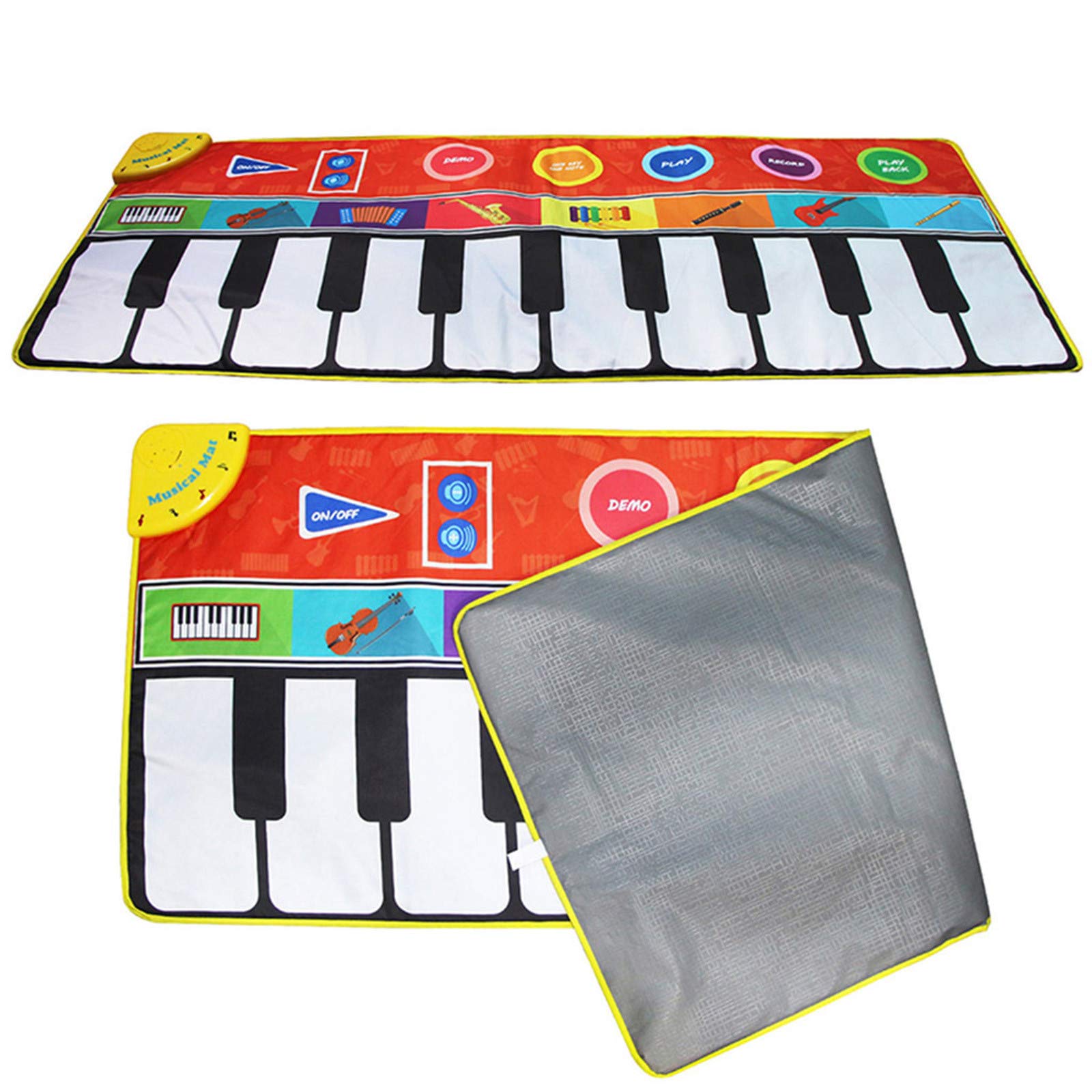 Kids' Piano Play Mat - 148x60cm Large Musical Keyboard Floor Mat with Animal Prints, Early Educational Toy for Toddlers & Babies - Perfect for Dance, Music Learning & Playtime Fun