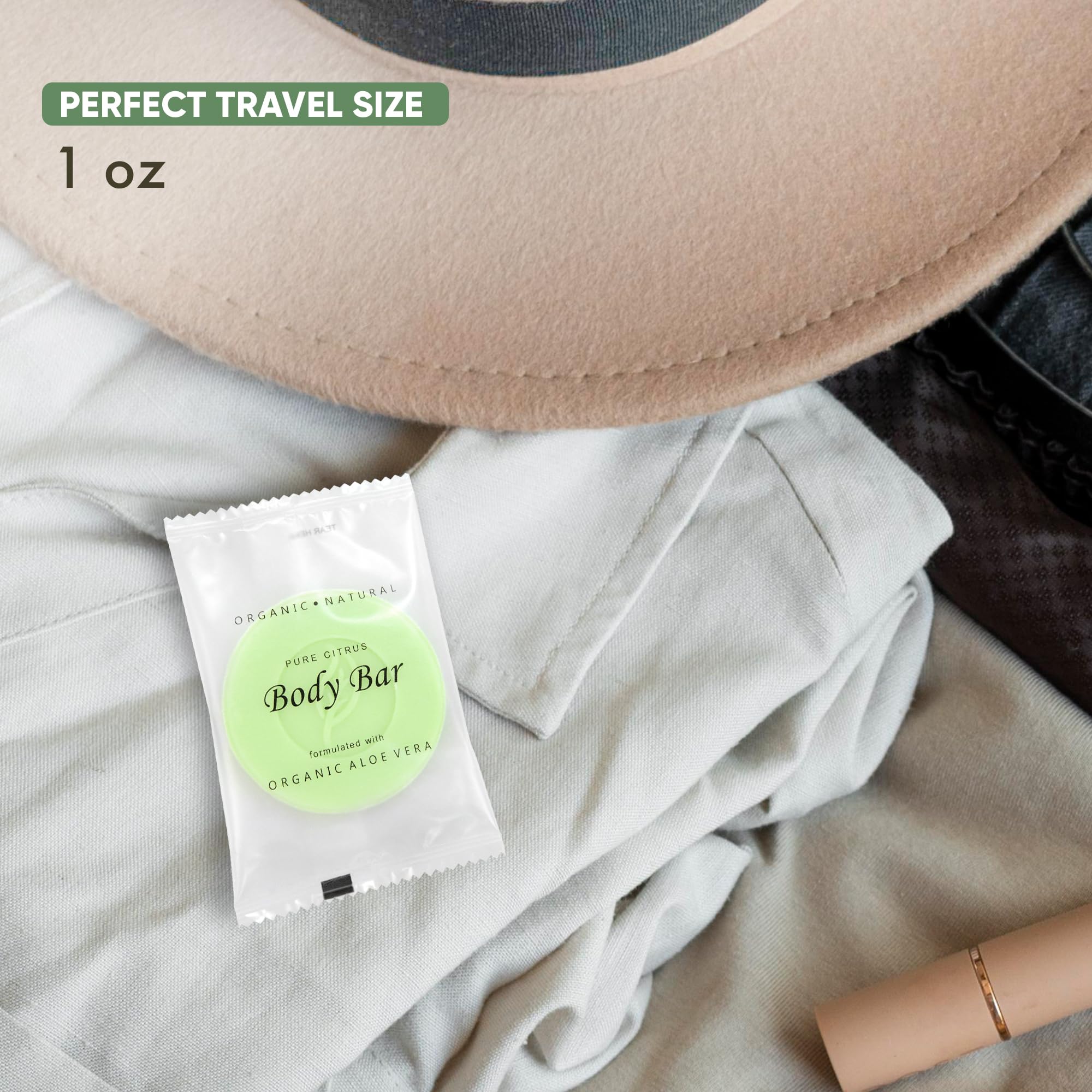 Travel Size Bar Soap - 1 oz Bulk Pack (Case of 500) | Hotel Amenities, Guest Soap, Mini Soap for Travel, Gym, Camping & Hospitality Use