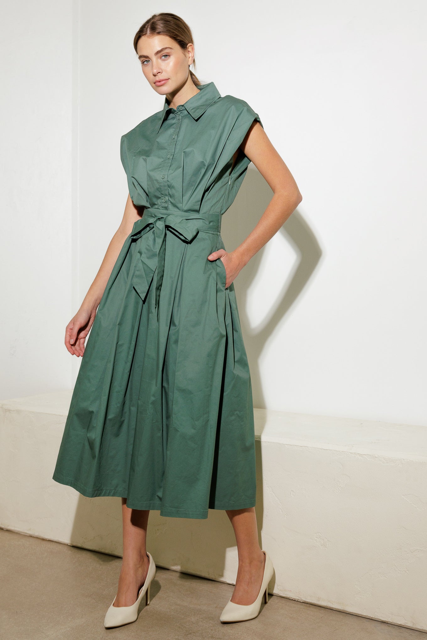 Deeper Connection Drop Shoulder Dress for Women - Elegant Sleeveless Flowy Maxi Dress for Summer, Beach, and Casual Outings