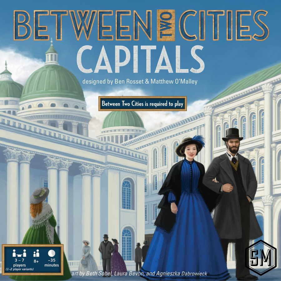 Between Two Cities: Capitals Board Game - Strategic Tile Placement Game for Adults & Families | Perfect for Game Nights, Parties & Travel