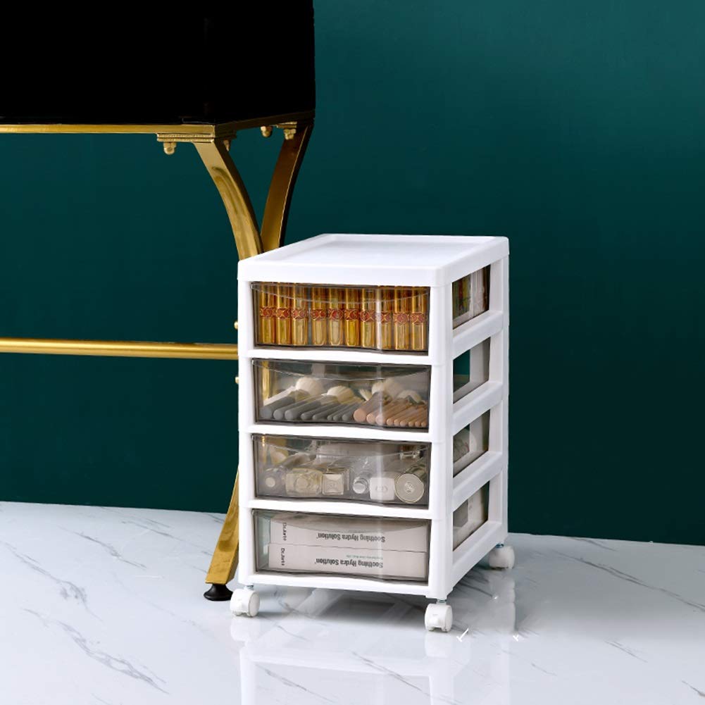 Luxury Cosmetic Storage Box & Organizer - 3-Tier Desktop Makeup Drawer for Skincare, Masks & Beauty Products | Multi-Layer Classification with Roller Tape | Perfect for Vanity, Bathroom & Bedroom Organization