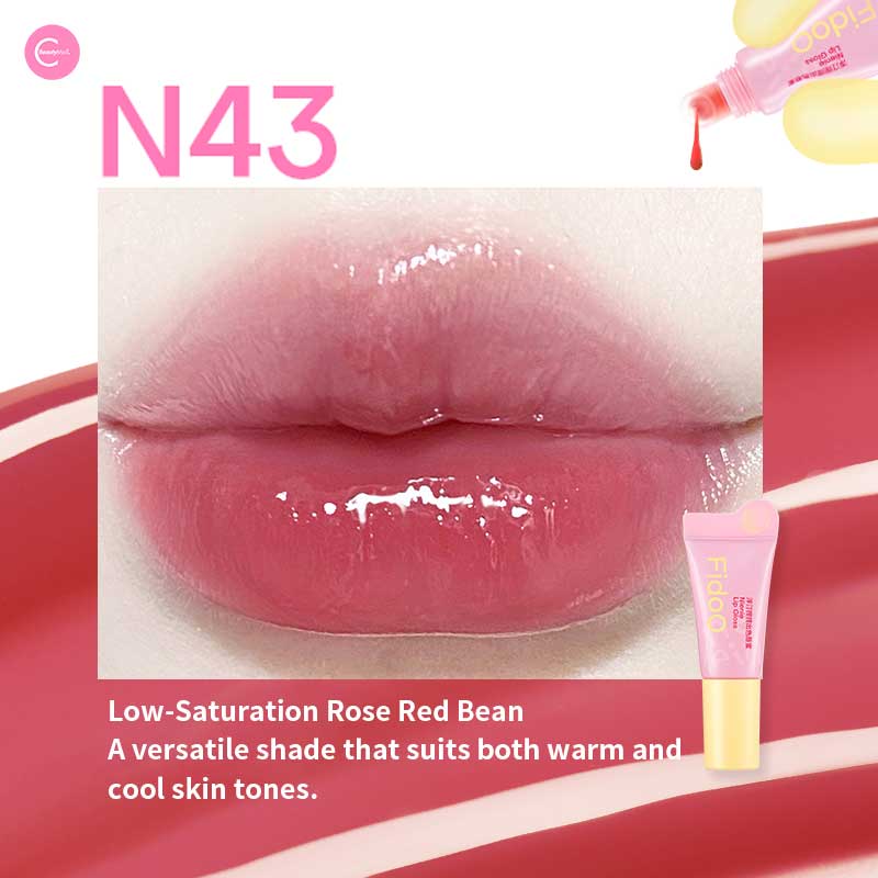 FIDOO Squeeze & Glow Lip Gloss - Hydrating Plumping Lip Gloss with Shine & Moisture | Perfect for Everyday Wear, Date Night & Makeup Looks