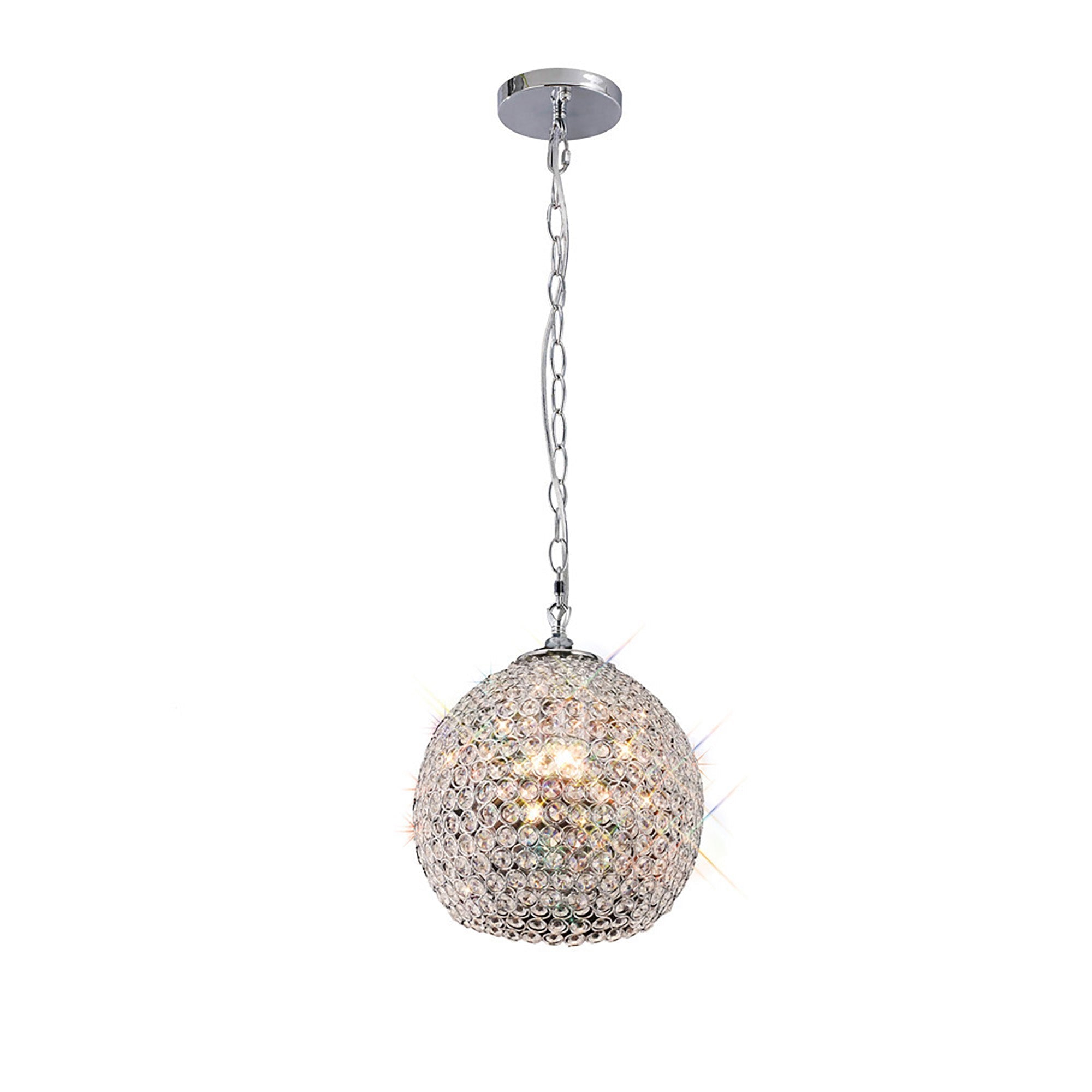 Ava 3/4/5/Lt Crystal Pendant Light Fixture - Modern Chandelier with Multiple Finish Options for Dining Room, Kitchen Island, or Entryway Lighting