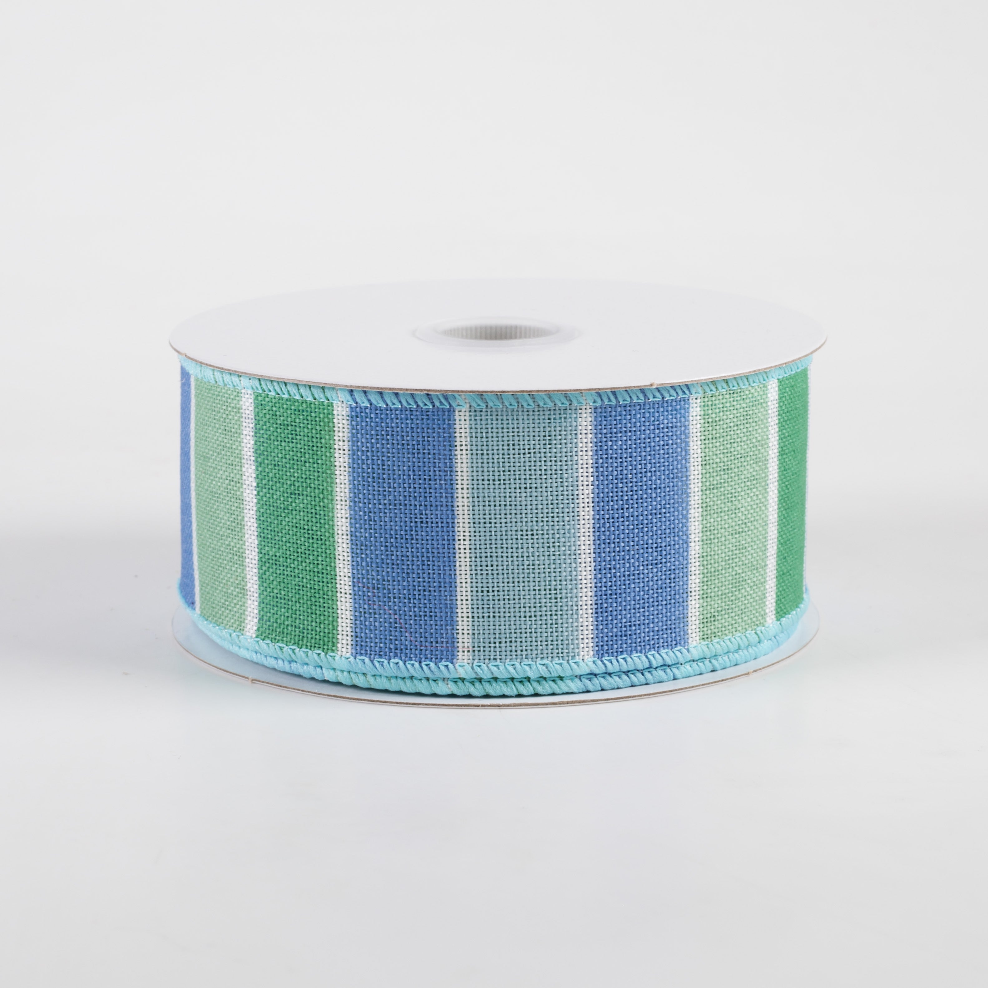 1.5 Inch Florida Stripe Ribbon - Blue, Mint, Green (10 Yards) for Gift Wrapping, DIY Crafts, and Party Decorations