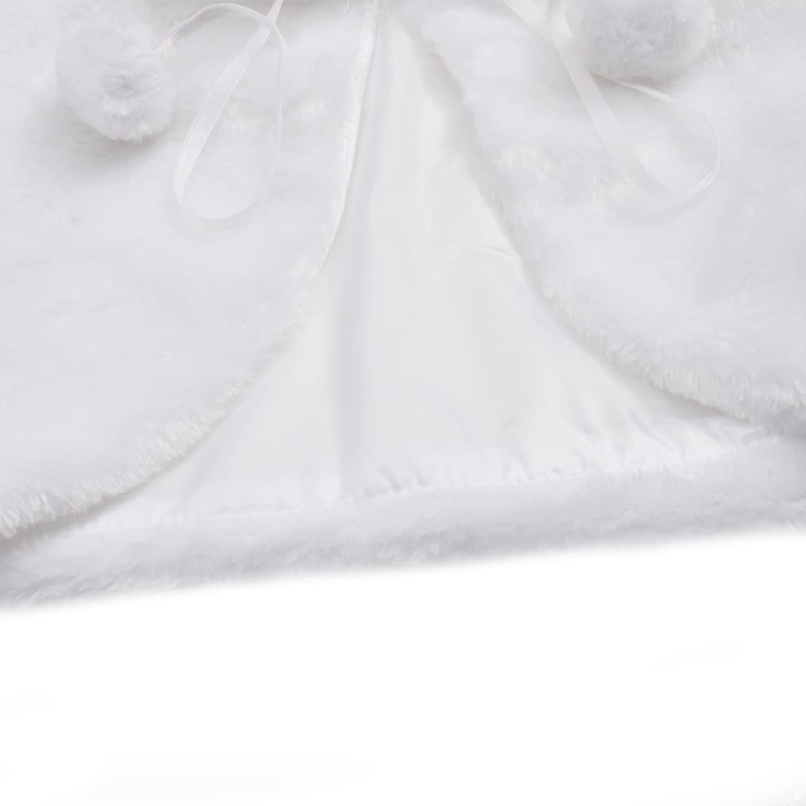 Lorilida Baby Girls Faux Fur Bolero Jacket - Princess Bridesmaid Long Sleeve Cardigan for Wedding Party Dress - Perfect for Formal Events, Photo Shoots & Special Occasions