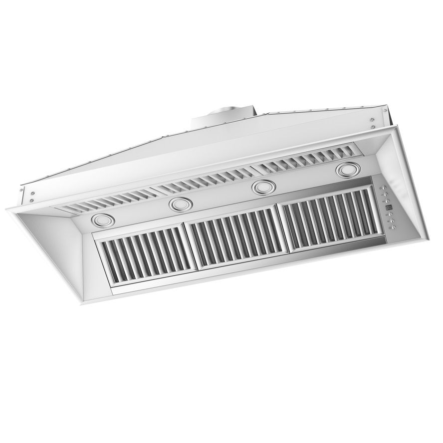 ZLINE 721i Stainless Steel Ducted Island Mount Range Hood Insert - Powerful Kitchen Ventilation for Modern Homes | Perfect for Open Concept Kitchens & Cooking Areas
