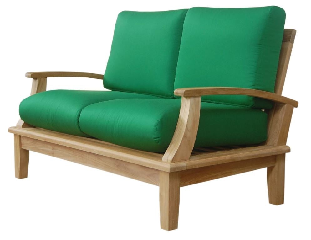 Anderson Teak Brianna Deep Seating Loveseat with Cushion - DS 102 - Outdoor Patio Furniture for Garden, Poolside & Deck Relaxation