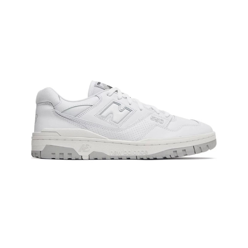 New Balance 550 White Grey Sneakers - Men's & Women's Casual Shoes for Walking, Running & Streetwear Fashion