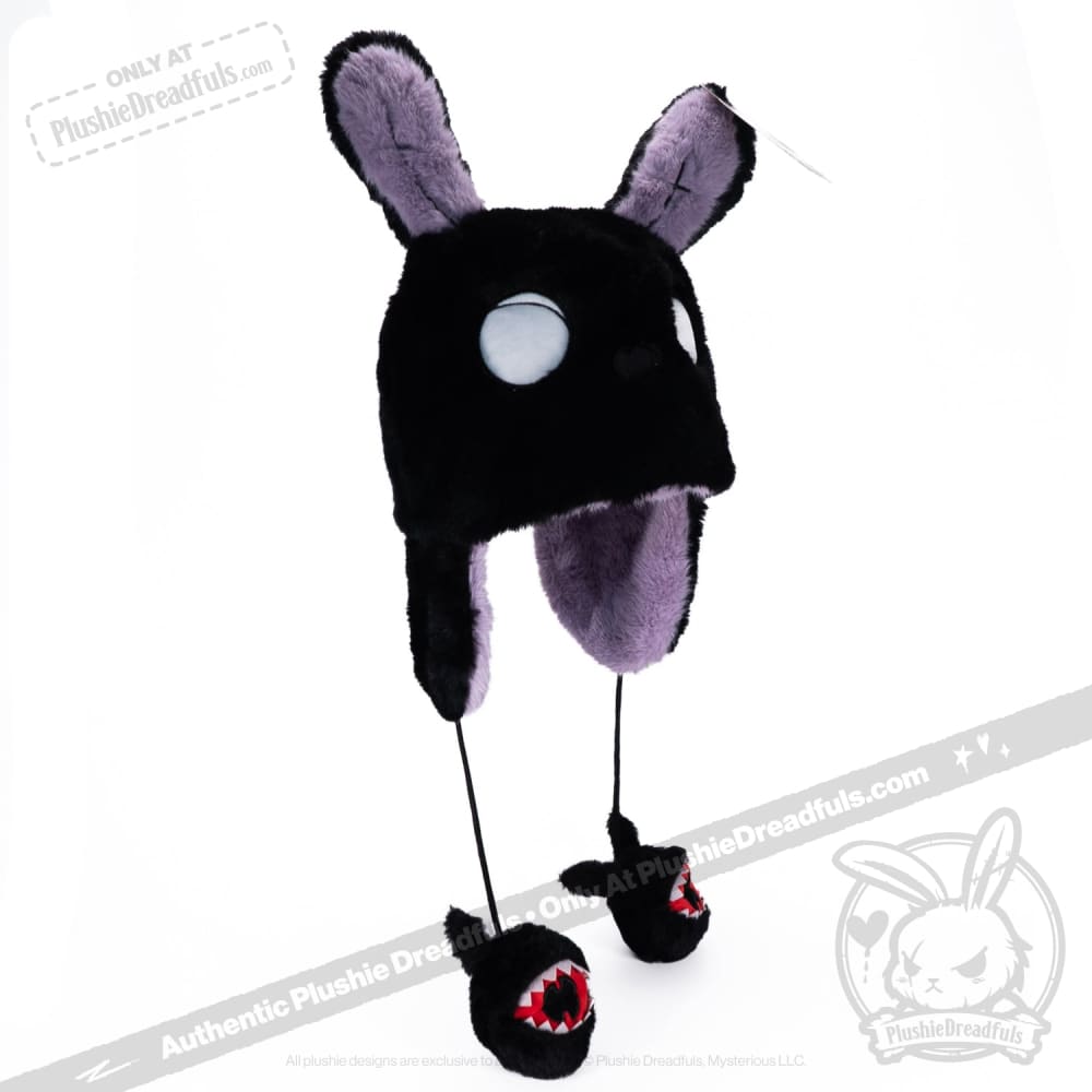 Scoodie Dreadful Rabbit Ear Flap Hat for Sleep Paralysis - Warm Winter Beanie with Ears for Women & Men, Perfect for Cold Weather, Cosplay, and Halloween Costumes