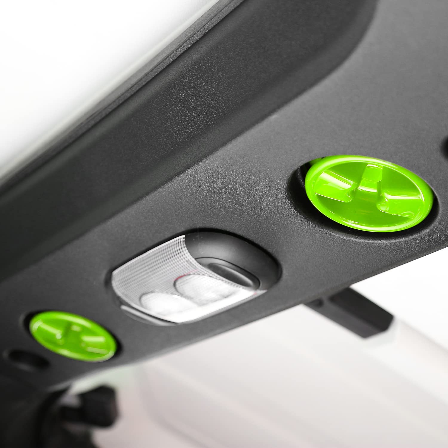 2007-2018 Jeep Wrangler JK JKU Roof Top Mounting Knob Screw Cover - Interior Accessories for 2/4 Door Models - Durable Green Decoration - Perfect for Off-Roading & Customization
