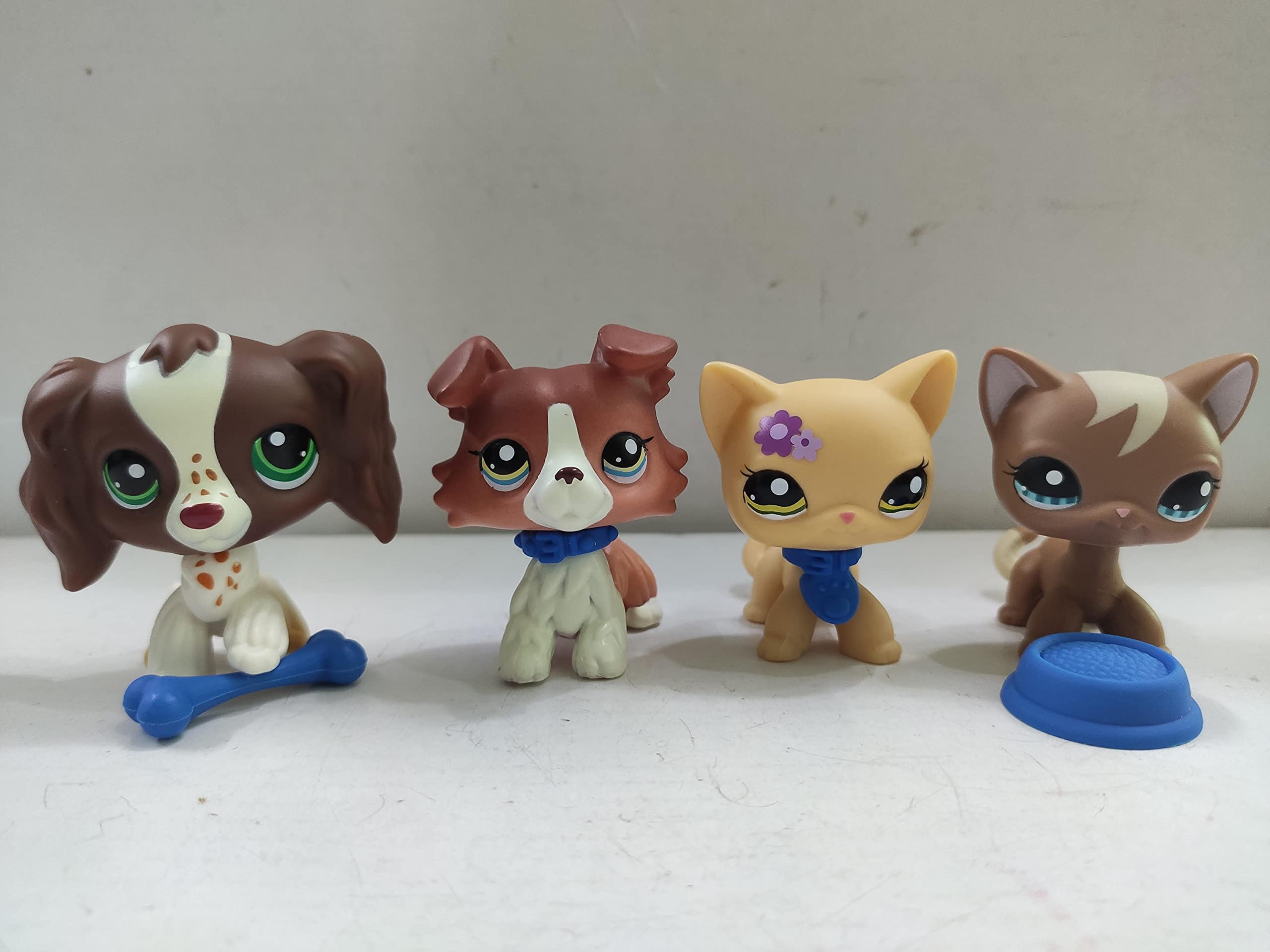 4pcs LPS Cats & Dogs Figure Doll Set - Rare Collectible Gift for Girls | Play & Display