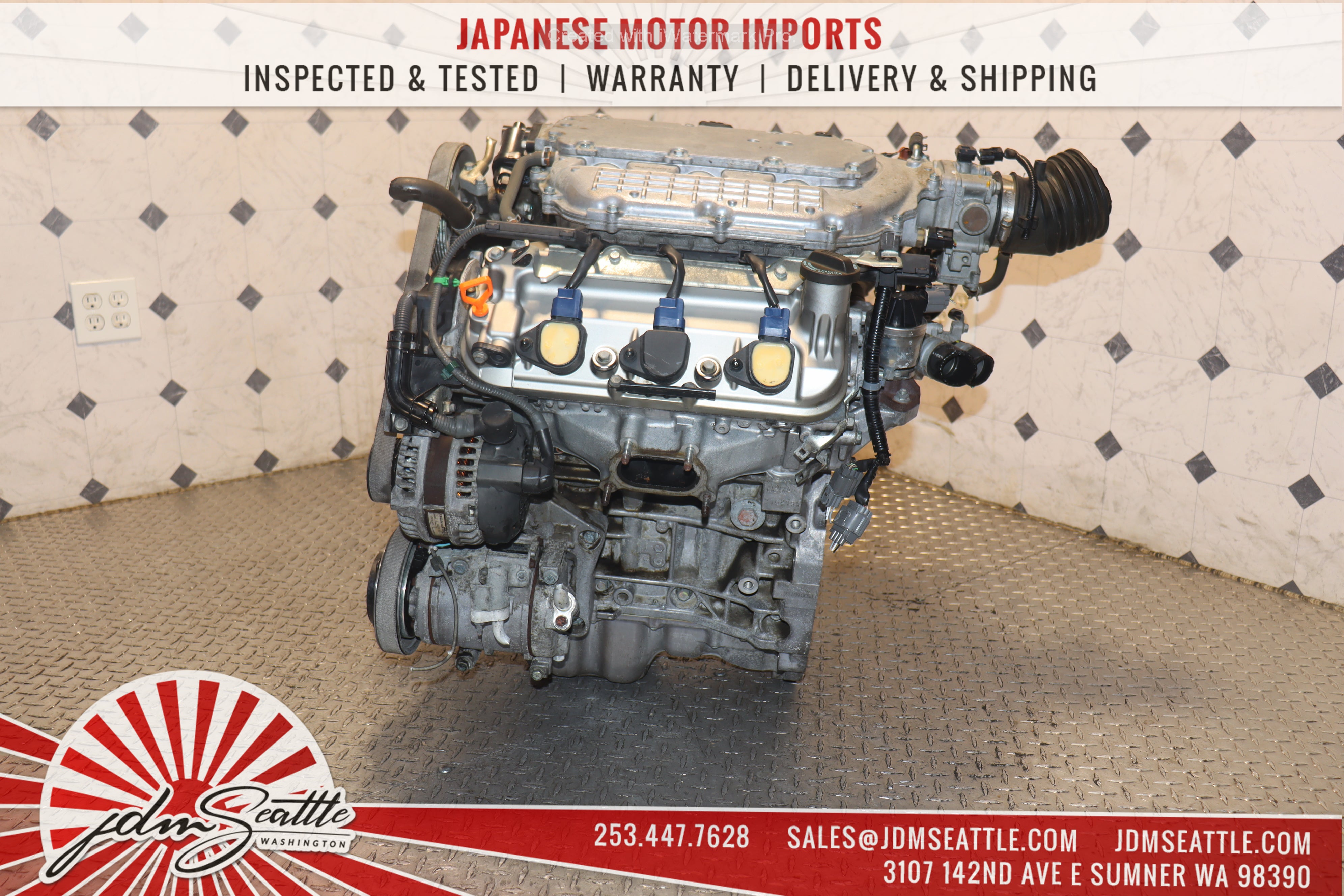 JDM J35A SOHC VTEC 3.5L Engine for 2003-2006 Acura MDX, 2005-2008 Acura RL & 2006-2008 Honda Ridgeline - Replacement Motor for Performance & Reliability