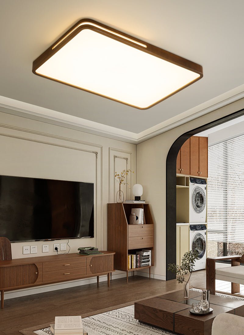 Lumis Halo LED Ceiling Light Fixture - Modern Round Flush Mount Lighting for Bedroom, Living Room, Kitchen & Office - Dimmable Bright White Light