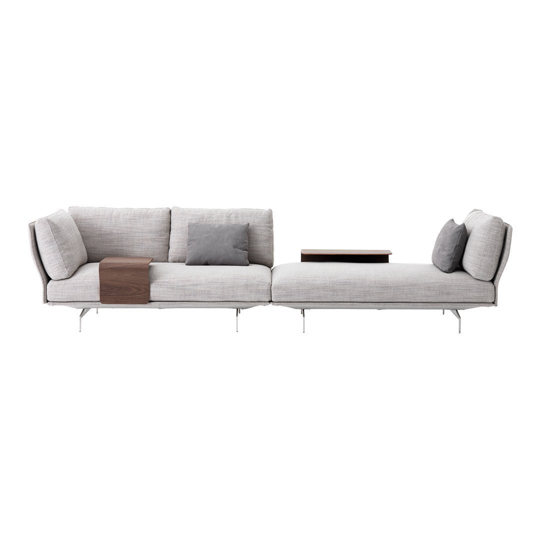 Avant Après 2-Seater Sofa with Chaise Lounge - Modern Living Room Furniture for Small Spaces & Apartments