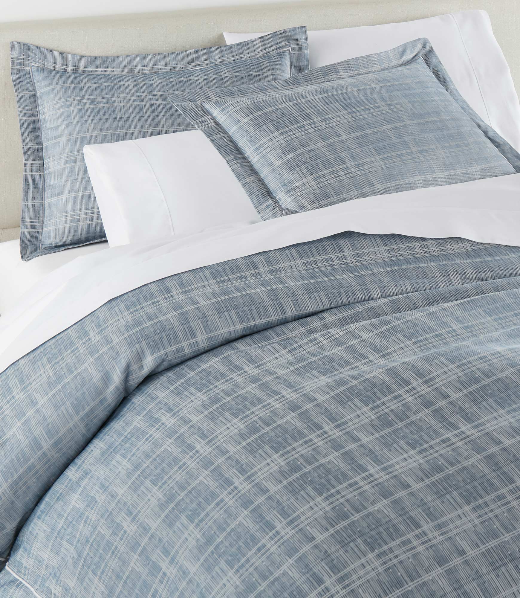 Biagio Jacquard Sham Pillowcase Set - Luxury 100% Cotton Decorative Pillow Cover for Bedroom & Living Room - Perfect for Home Decor, Sofa, Couch, and Guest Room