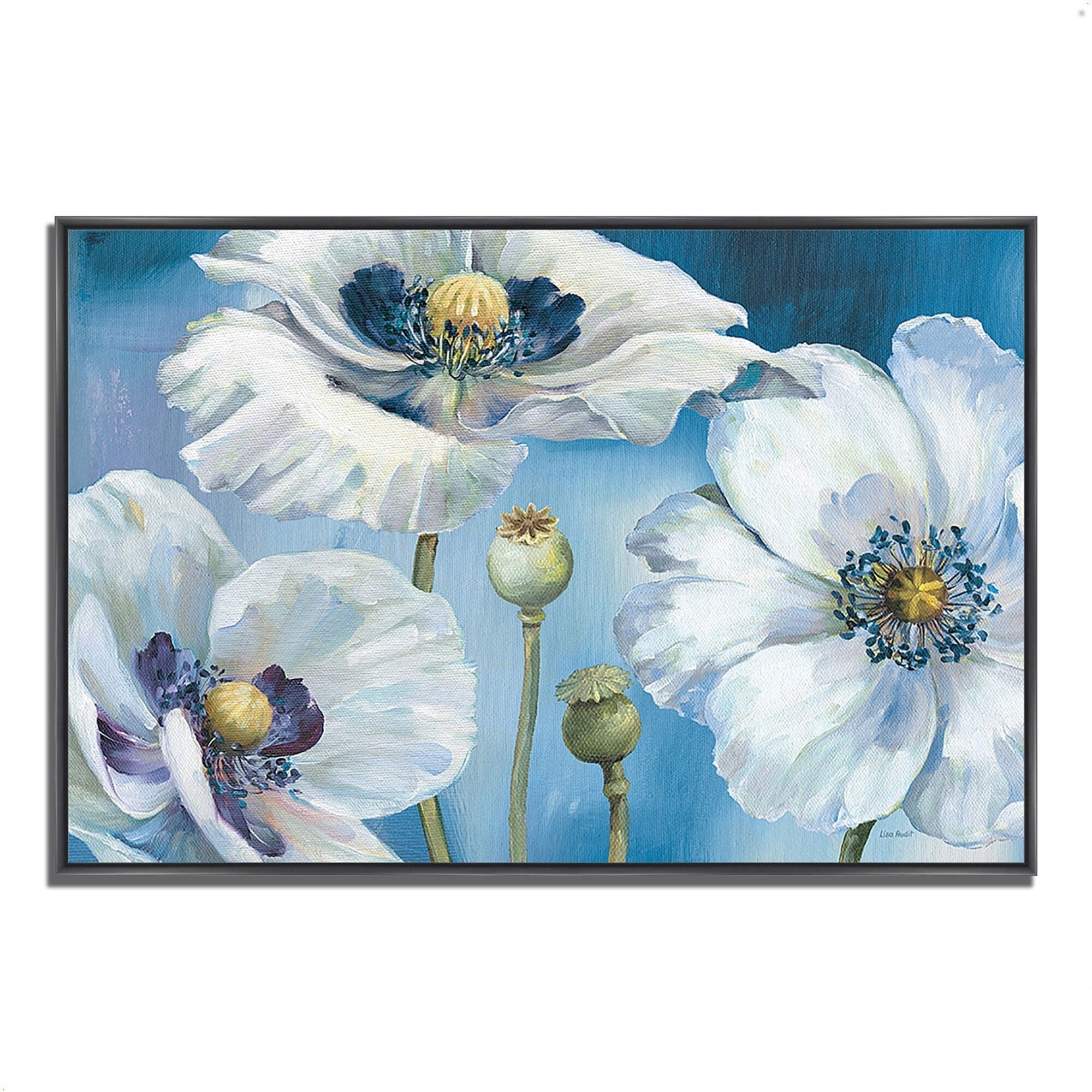 Blue Dance I by Lisa Audit - Premium Fine Art Giclee Print on Gallery Wrapped Canvas, Ready to Hang Wall Decor for Living Room, Bedroom & Office