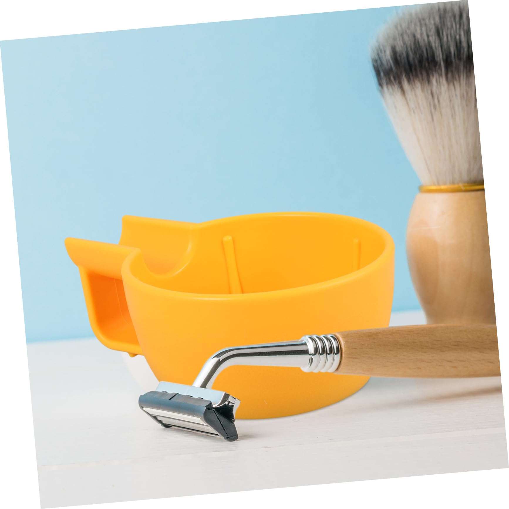 Premium Large Capacity Shaving Soap Bowl for Men - Durable Plastic Shave Cream Cup with Smooth Edges - Perfect for Wet Shaving, Barber Shops & Travel Grooming Kits