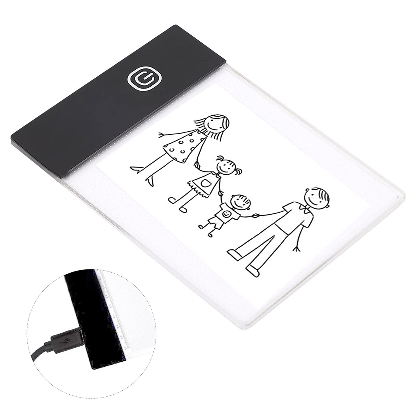 A6 LED Light Box for Drawing & Tracing - Ultra Bright LED Light Pad with Non-Slip Backing, Perfect for Artists, Crafters & Flip Book Animation - Ideal for Sketching, Calligraphy, and DIY Projects