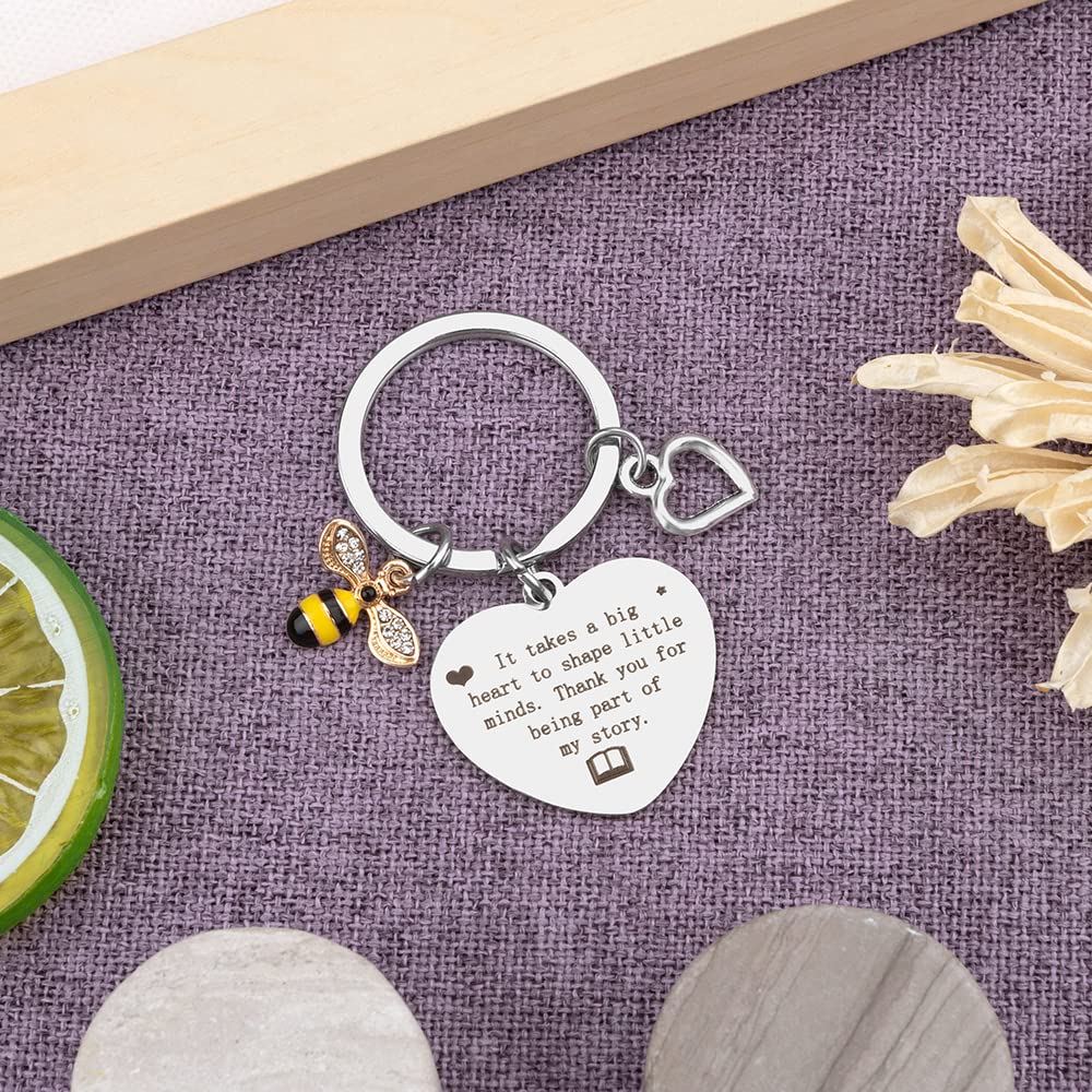 BOMEON Teacher Keychain Gift Set - Valentine's Day, Graduation, Thank You, Appreciation, Thanksgiving & Christmas Gifts for Teachers from Students | Perfect for Classroom Celebrations, End of Year Awards & Holiday Surprises