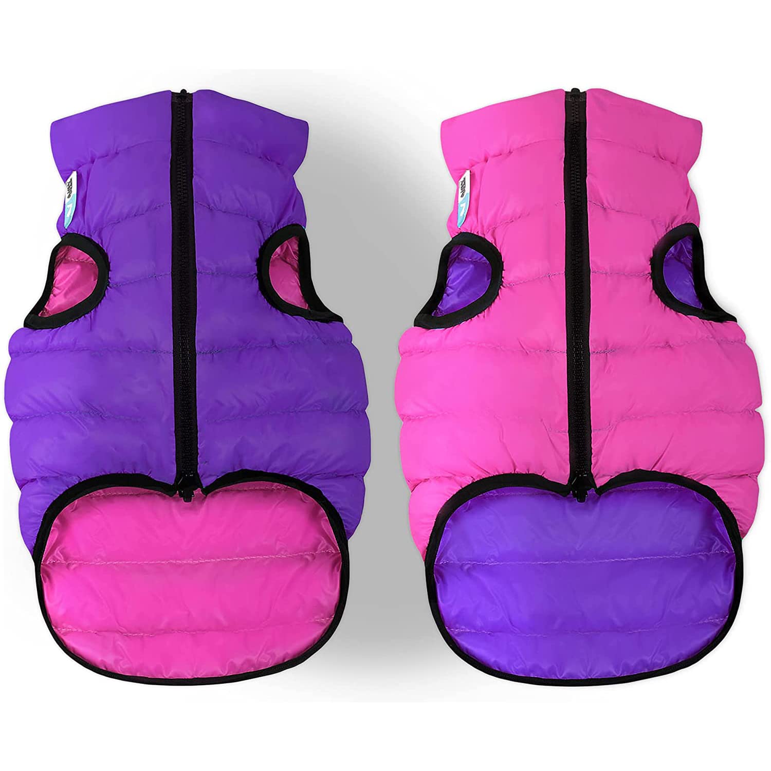 Lightweight Reversible Winter Dog Coat - Warm Waterproof Windproof Insulated Dog Jacket for Small Medium Large Dogs - Cozy Puffer Vest for Cold Weather Walks & Outdoor Adventures