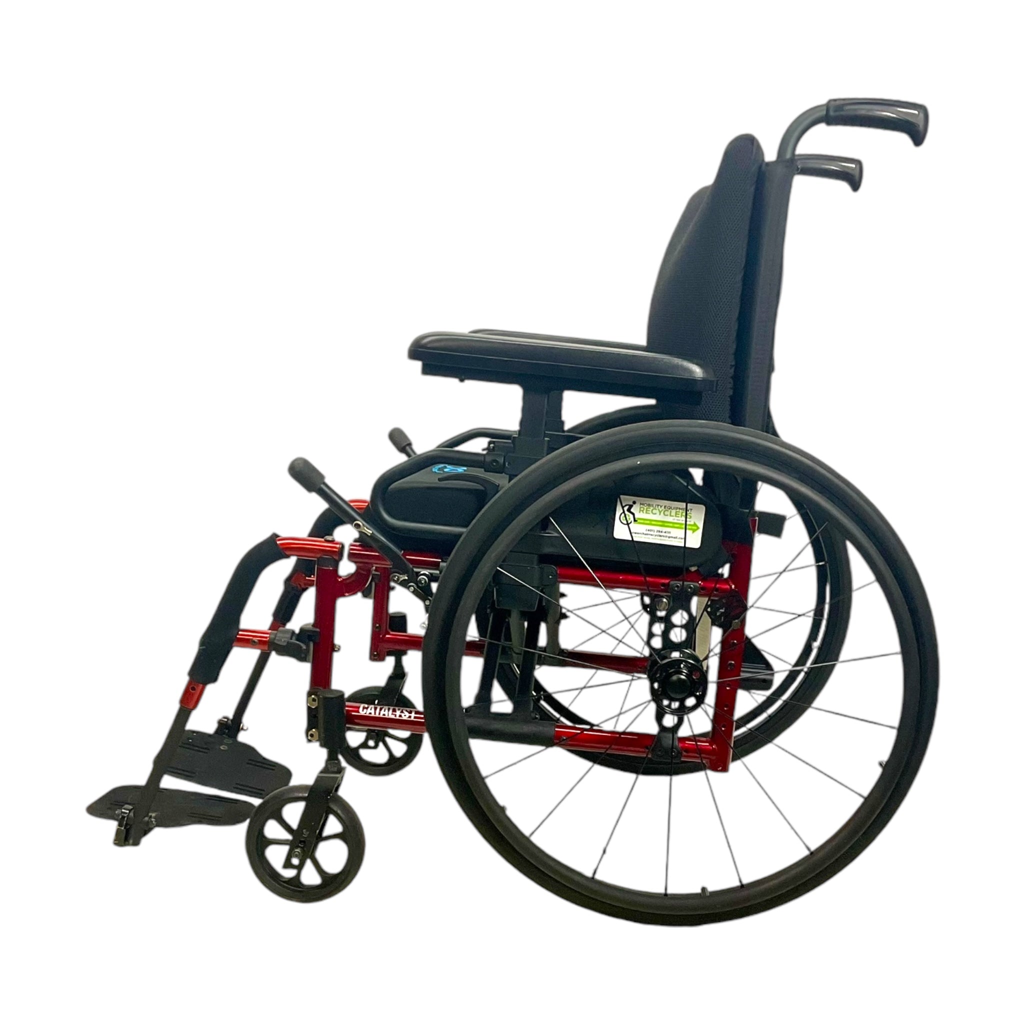 2022 Ki Mobility Catalyst 5Vx Manual Wheelchair - Lightweight & Adjustable 17x18 Inch Seat with Tension Control Backrest | Best for Indoor & Outdoor Mobility, Daily Use, Travel & Active Lifestyle