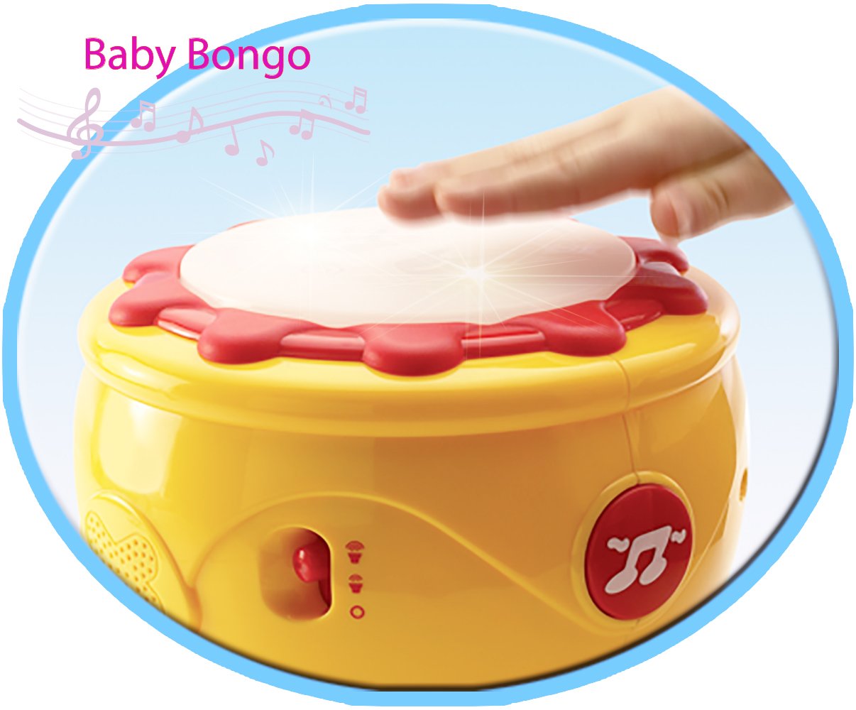 ISEE Musical Baby Toys for 12-18 Months | Light Up Sensory Bongo Drums | Toddler Drum Set for 1-3 Year Olds | Early Learning Educational Toys | Perfect Birthday Gift for Babies - Great for Sensory Development, Motor Skills & Musical Playtime