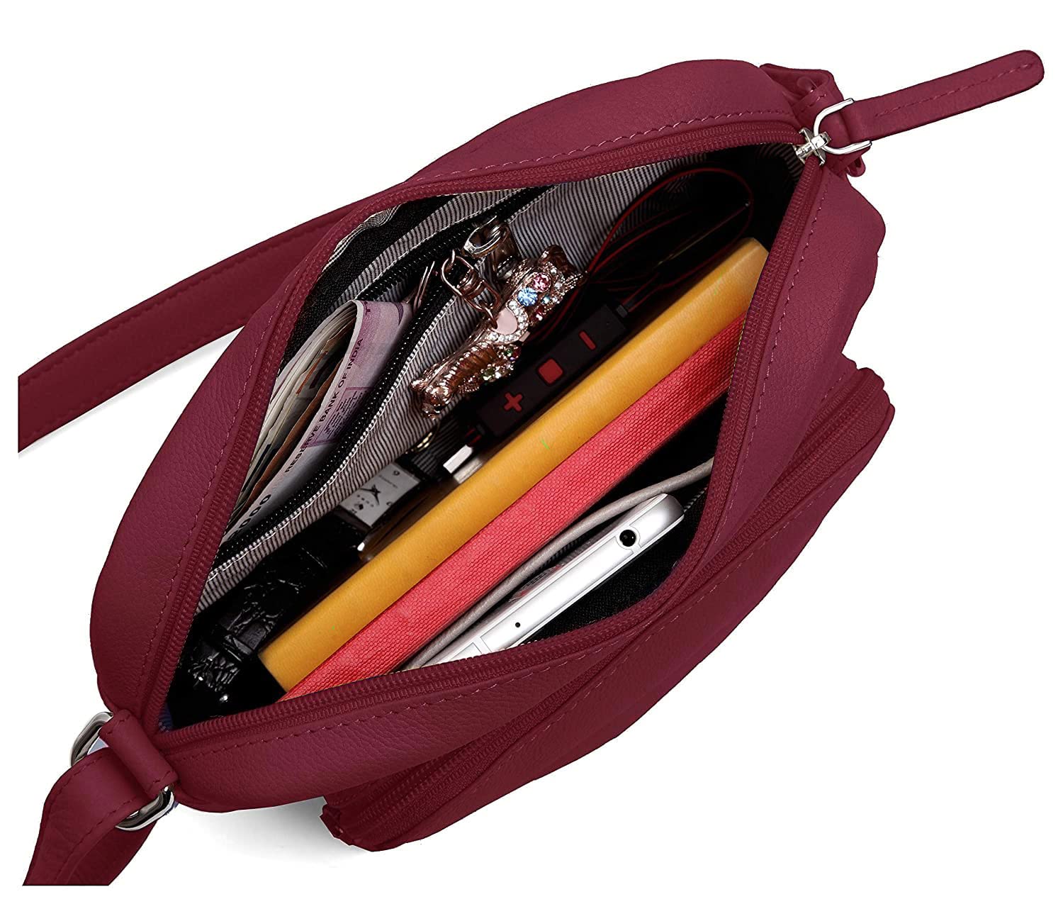 Hudson & James Genuine Leather Women's Crossbody Bag - Stylish Travel Satchel for Work, iPad & Everyday Use | Perfect for Commuting, Office & Weekend Outings