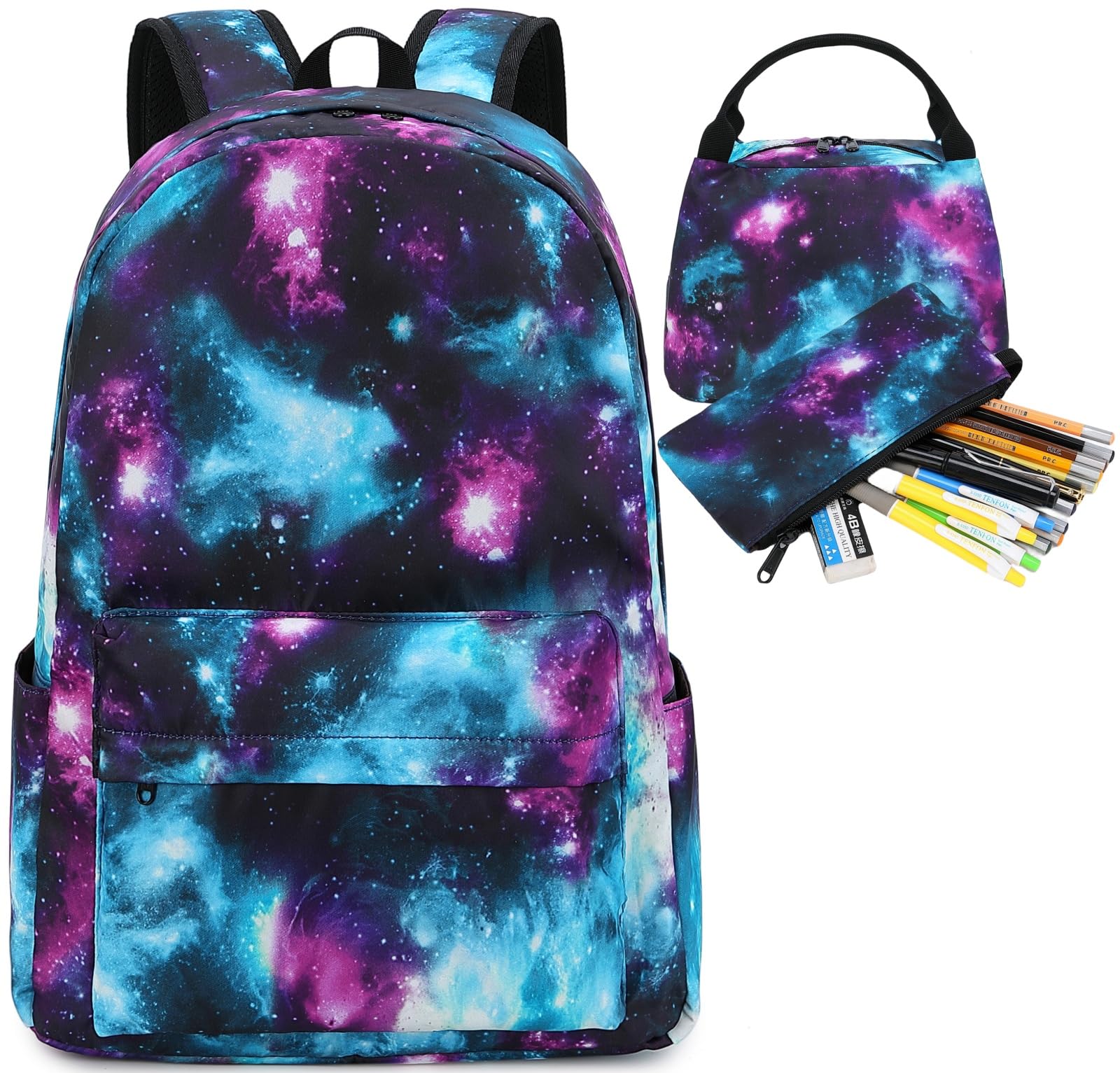 Stylish Lightweight Canvas Backpack for Teen Girls - Durable School Bookbag with Multiple Pockets - Perfect for High School, College, Travel & Daily Use