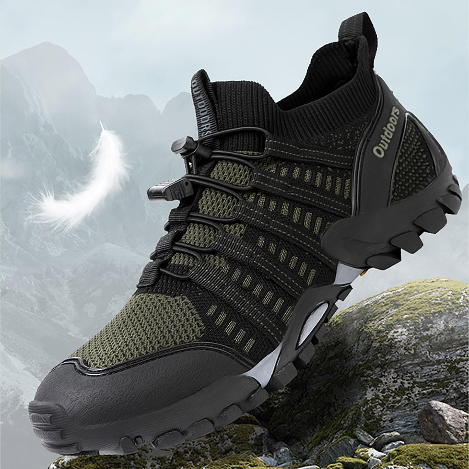 Women's Waterproof Lightweight Trekking Hiking Shoes - Non-Slip Outdoor Walking Shoes for Wide Feet - Perfect for Summer Trails, Mountain Climbing & Camping Adventures