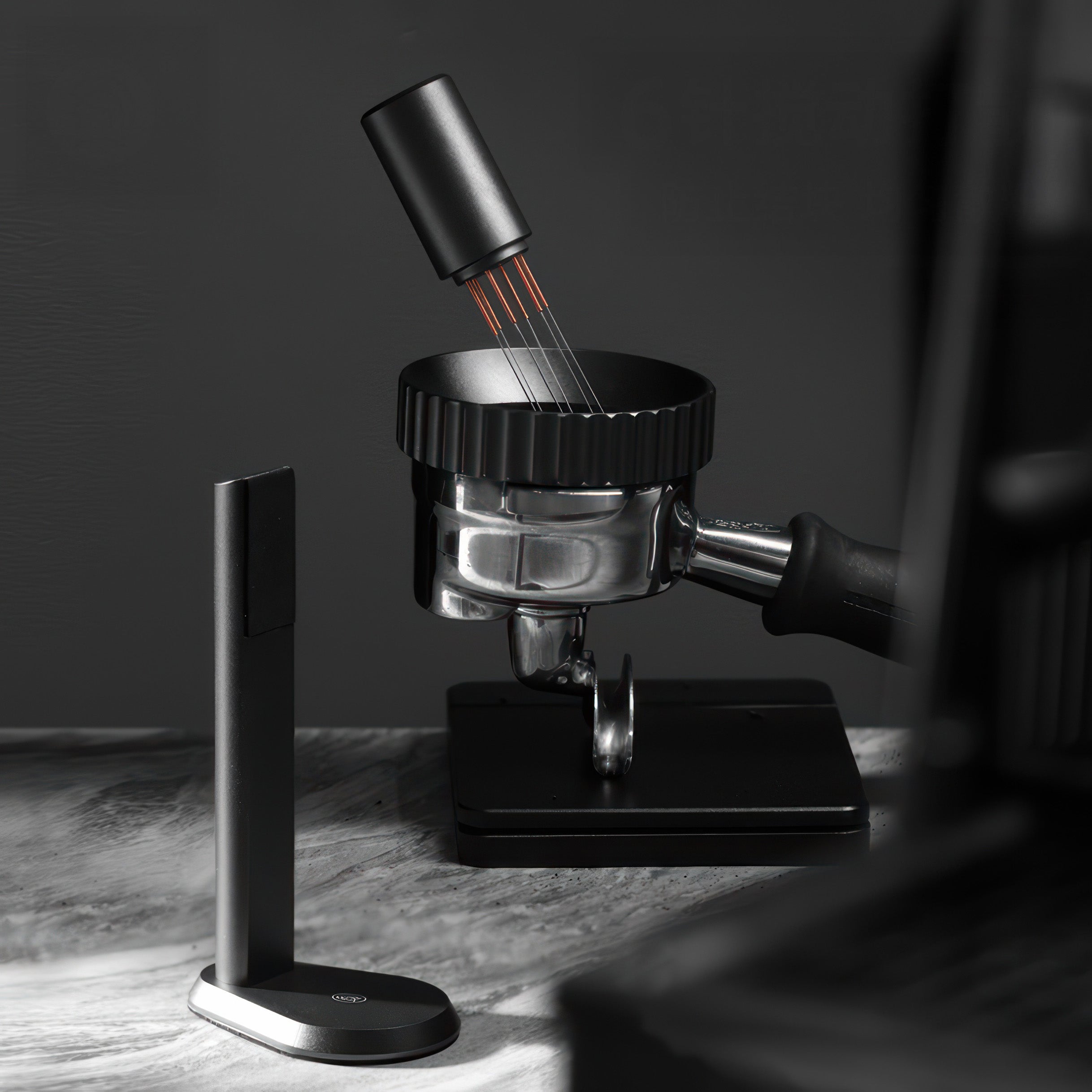 Premium WDT Tool for Espresso - Needle Distribution Tool with Magnetic Stand | Perfect for Baristas & Home Coffee Brewing
