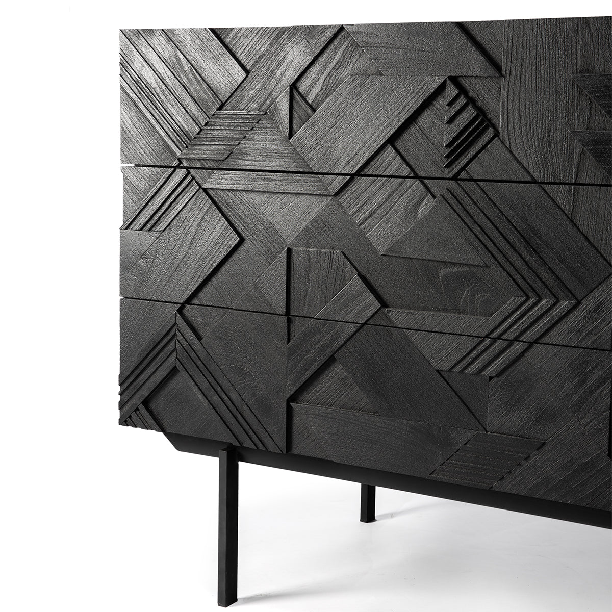 3-Drawer Graphic Chest - Stylish Storage Solution for Bedroom, Living Room & Office Organization