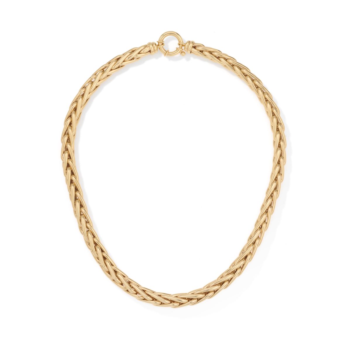 Chunky Wheat Chain Necklace for Women - Trendy Gold Layered Necklace Jewelry Gift for Her - Perfect for Casual Outfits, Date Nights & Office Wear
