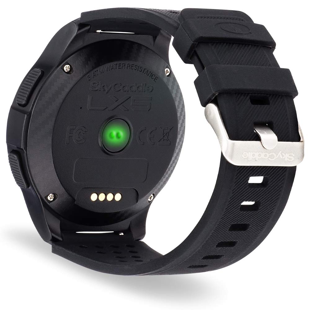SkyCaddie LX5C Golf GPS Watch with Ceramic Bezel - Black | Accurate Yardage Measurements for Golfers | Perfect for Course Play & Practice Sessions