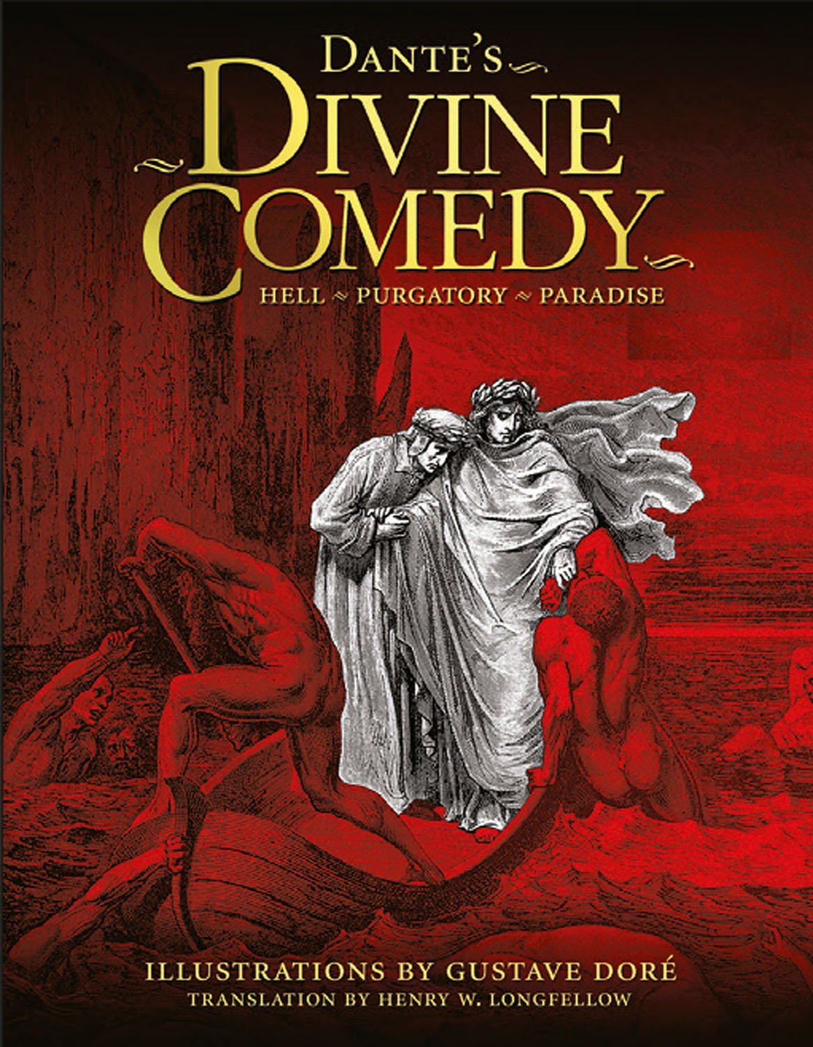 Dante's Divine Comedy: Inferno, Purgatorio, Paradiso - Illustrated Hardcover Edition by Dante Alighieri | Classic Literature, Poetry Collection & Gift for Book Lovers