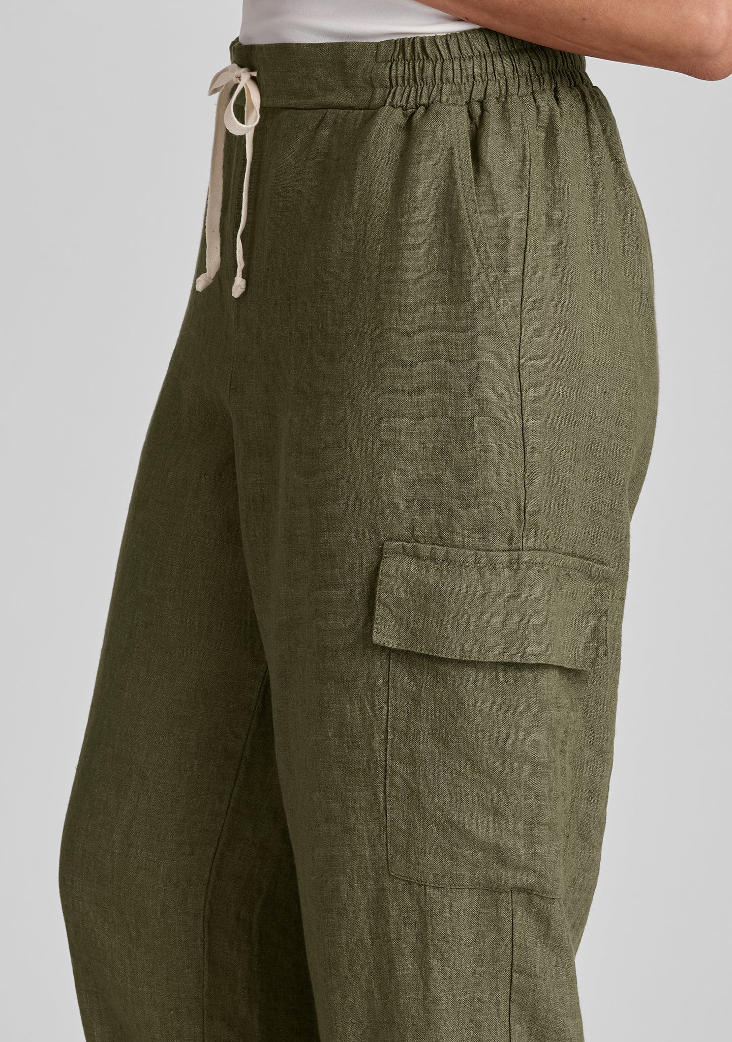 Comfortable Linen Drawstring Pants for Women & Men - Breathable Casual Lounge Pants for Summer, Yoga, Travel & Home Wear